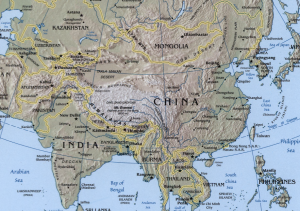Geographical structure of India and China